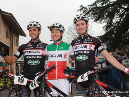 “Triple Crown” Focus XC Italy team’s bikers at XC Tregnago