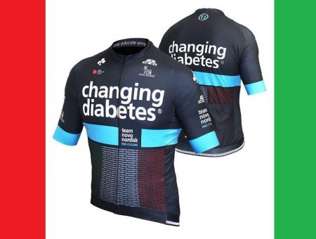 Una maglia Special Edition del Team Novo Nordisk per la Milano Sanremo 2019